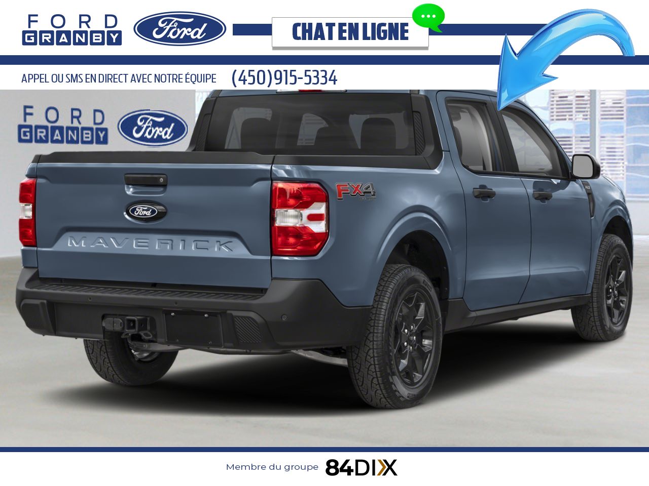 Ford Maverick 2026 Gris azur m&eacute;tallis&eacute; trois couches Granby - photo #1