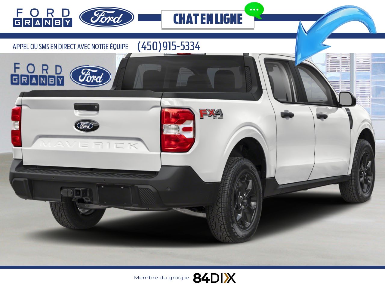 Ford Maverick 2026 Blanc Oxford Granby - photo #1