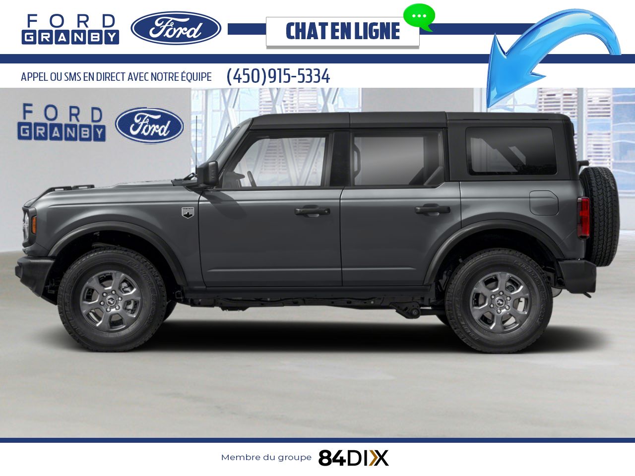 Ford Bronco 2026 Gris carbonis&eacute; m&eacute;tallis&eacute; Granby - photo #2
