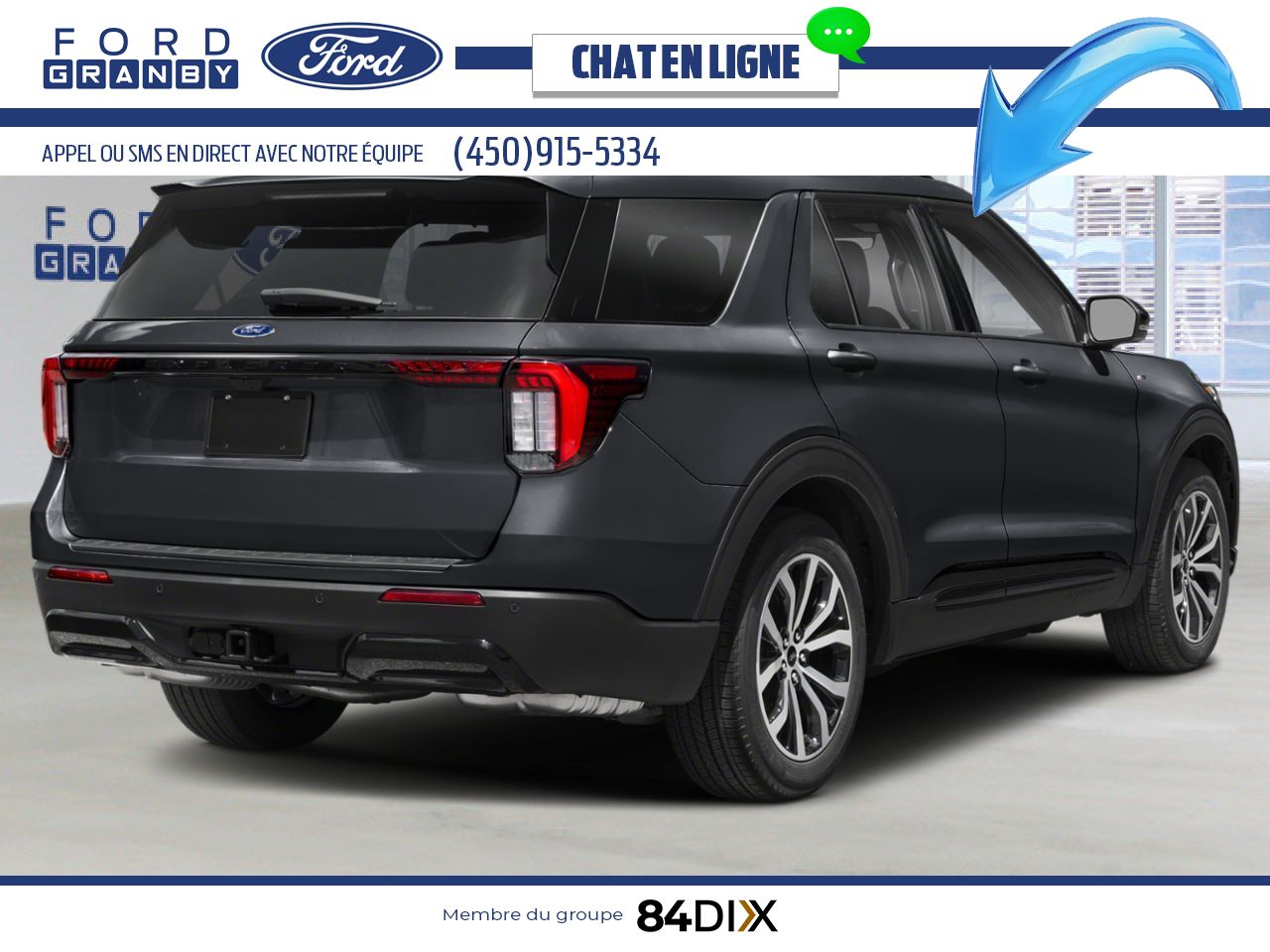 Ford Explorer 2026 Noir agate m&eacute;tallis&eacute; Granby - photo #1