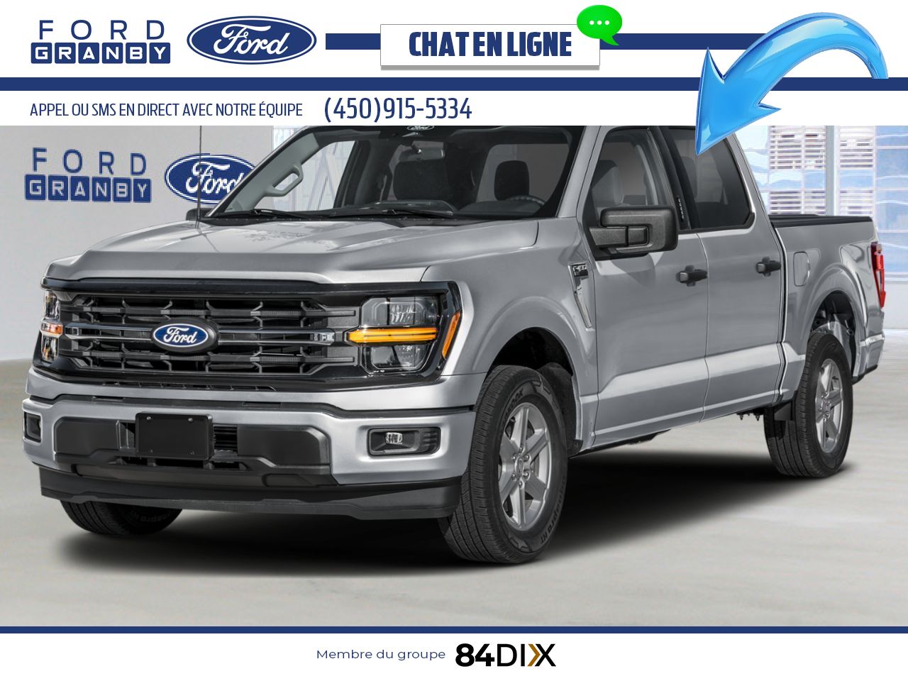 Ford F-150 2026 Argent embl&eacute;matique m&eacute;tallis&eacute; Granby - photo #0