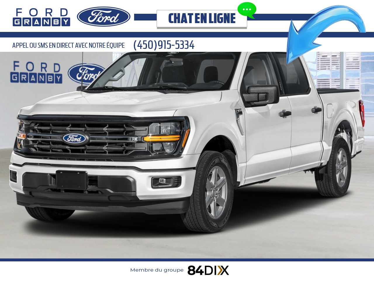 Ford F-150 2026 Blanc Oxford Granby - photo #0
