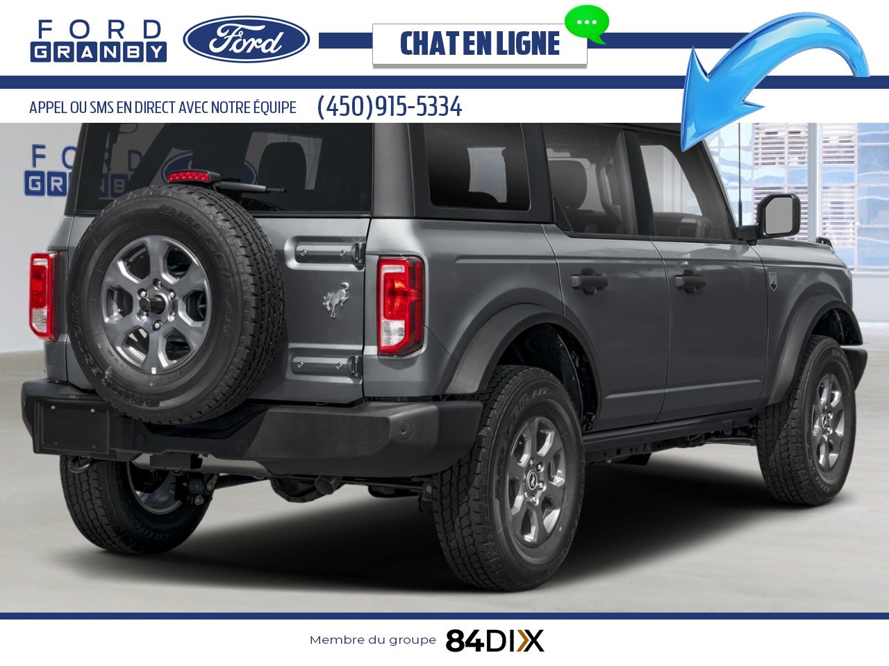 Ford Bronco 2026 Gris carbonis&eacute; m&eacute;tallis&eacute; Granby - photo #1