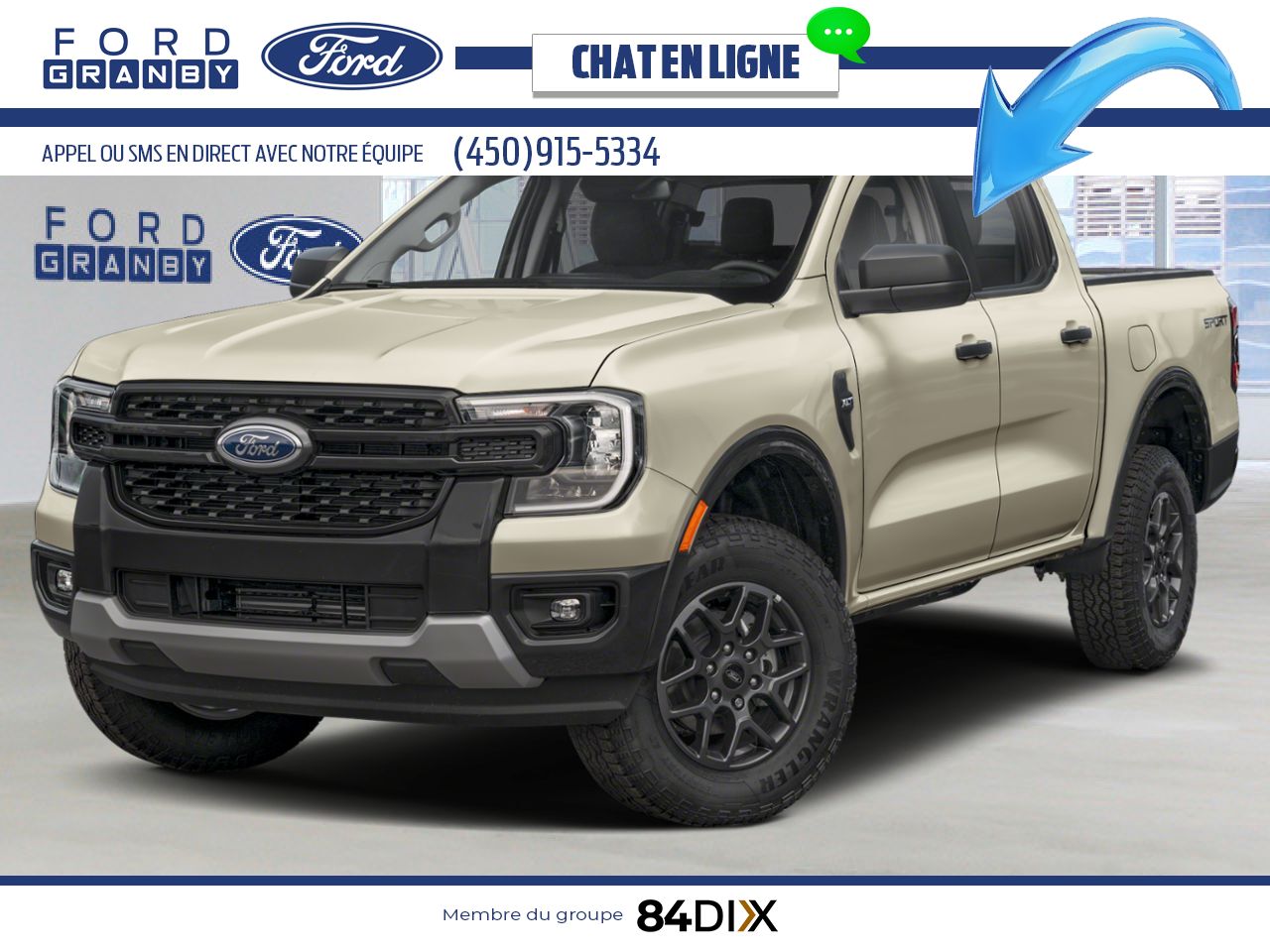 Ford Ranger 2026 Sable du d&eacute;sert Granby - photo #0