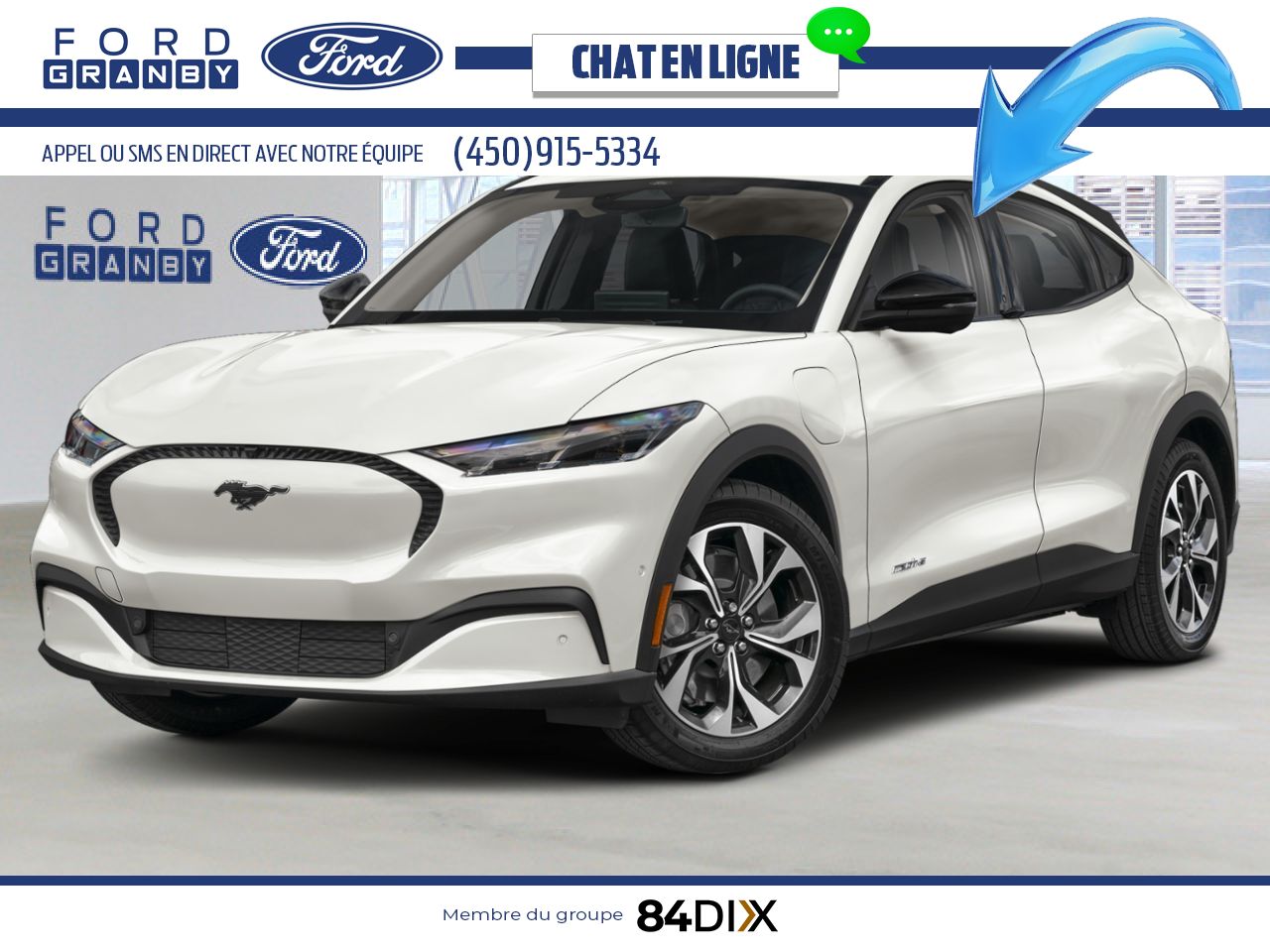 2026 Ford Mustang Mach-E Star White Metallic Tri-Coat Granby - photo #0