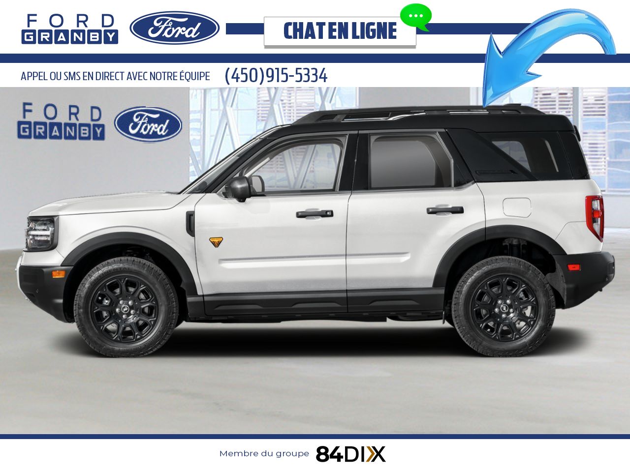 2026 Ford Bronco Sport Oxford White Granby - photo #1