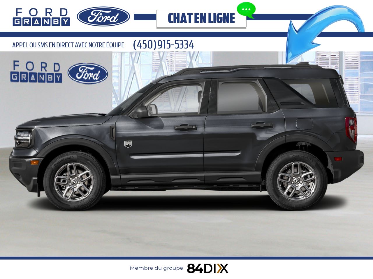 Ford Bronco Sport 2026 Noir ombre Granby - photo #1