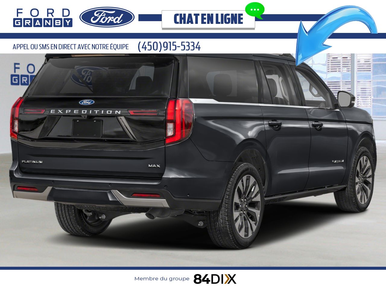 Ford Expedition 2026 Noir agate m&eacute;tallis&eacute; Granby - photo #2