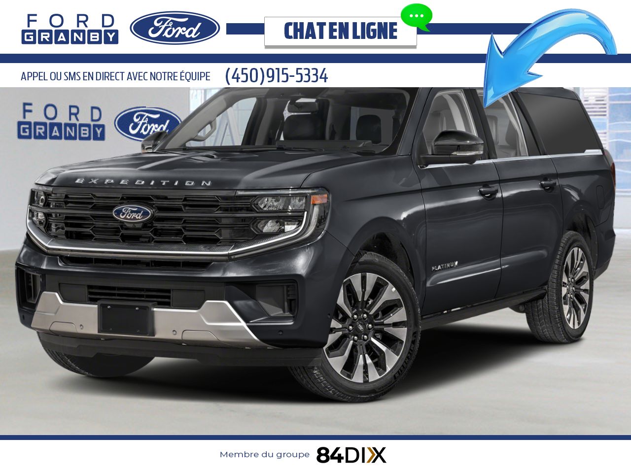 Ford Expedition 2026 Noir agate m&eacute;tallis&eacute; Granby - photo #0