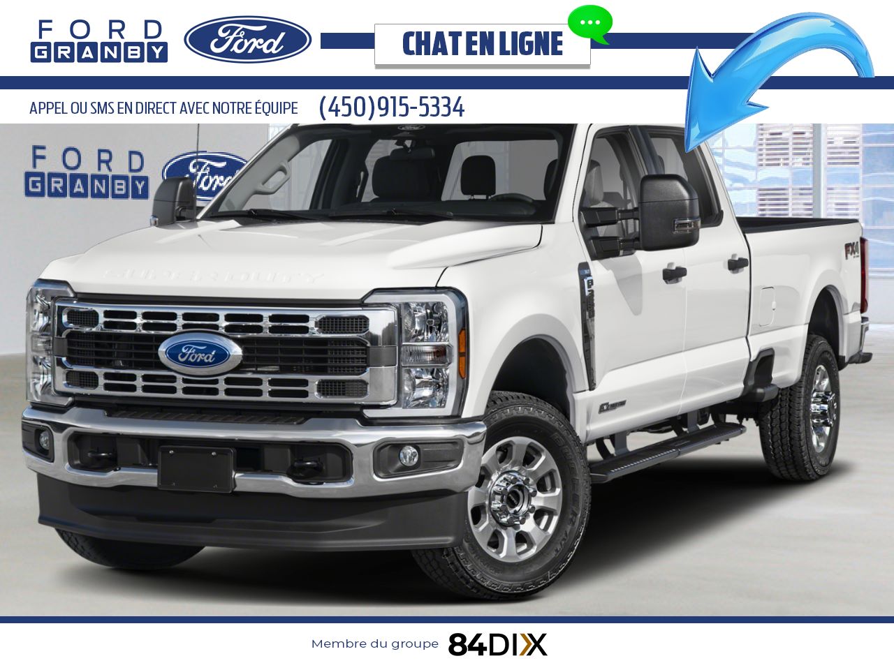Ford Super Duty F-350 &agrave; roues arri&egrave;re jumel&eacute;es 2026 Blanc Oxford Granby - photo #0