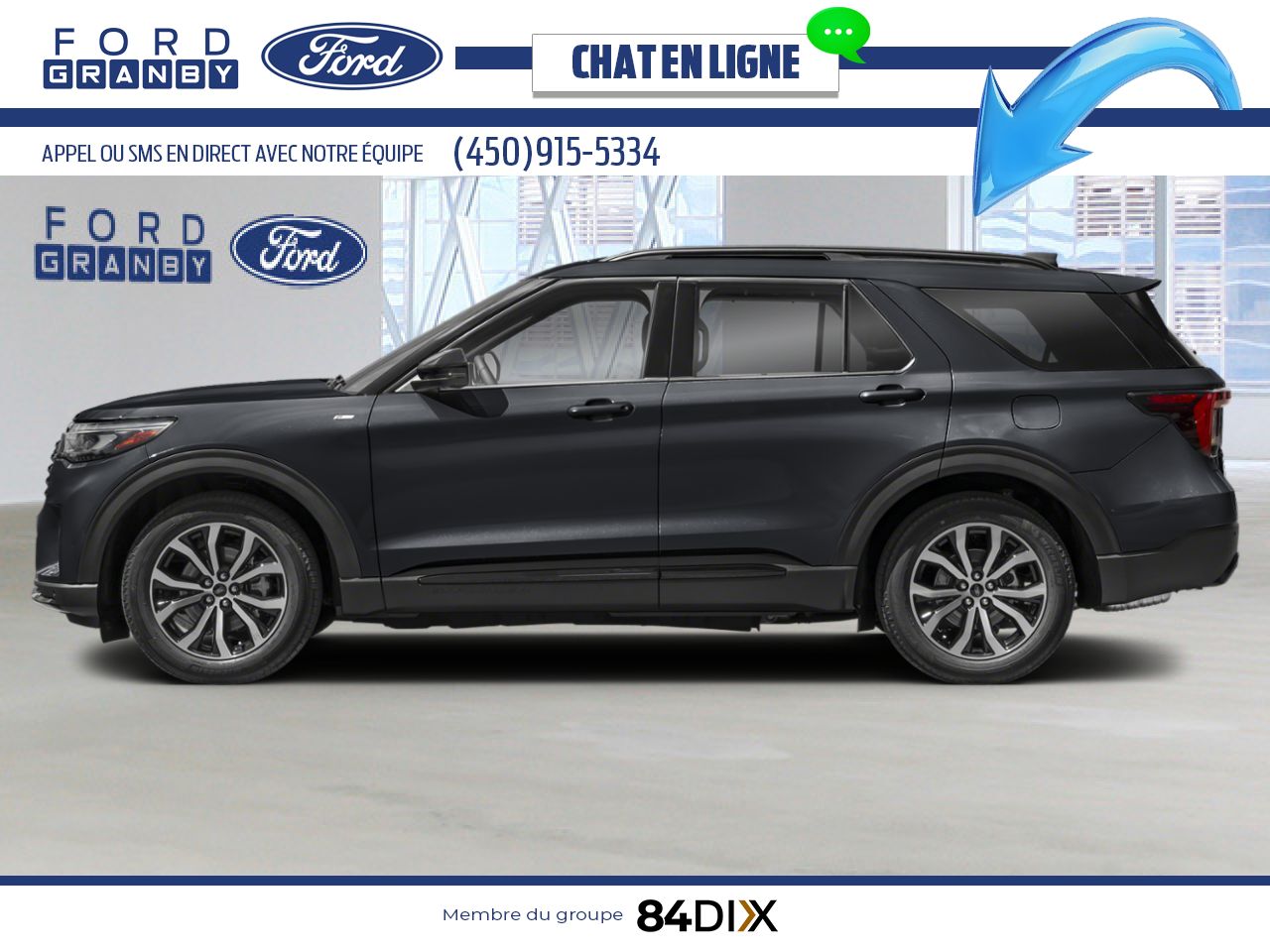 Ford Explorer 2026 Noir agate m&eacute;tallis&eacute; Granby - photo #2