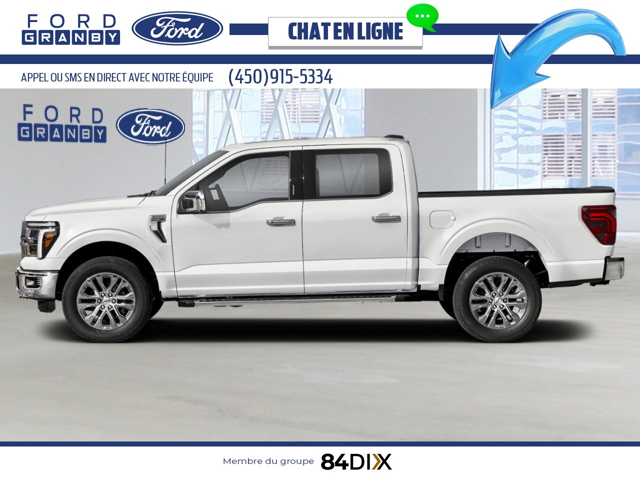 Ford F-150 2026 Blanc Oxford Granby - photo #1