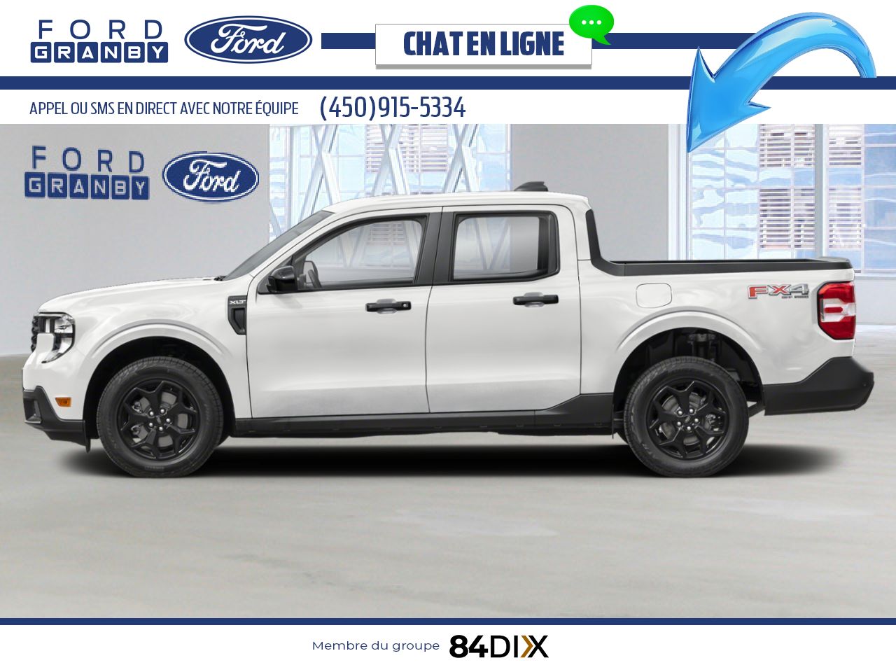 Ford Maverick 2026 Blanc Oxford Granby - photo #2