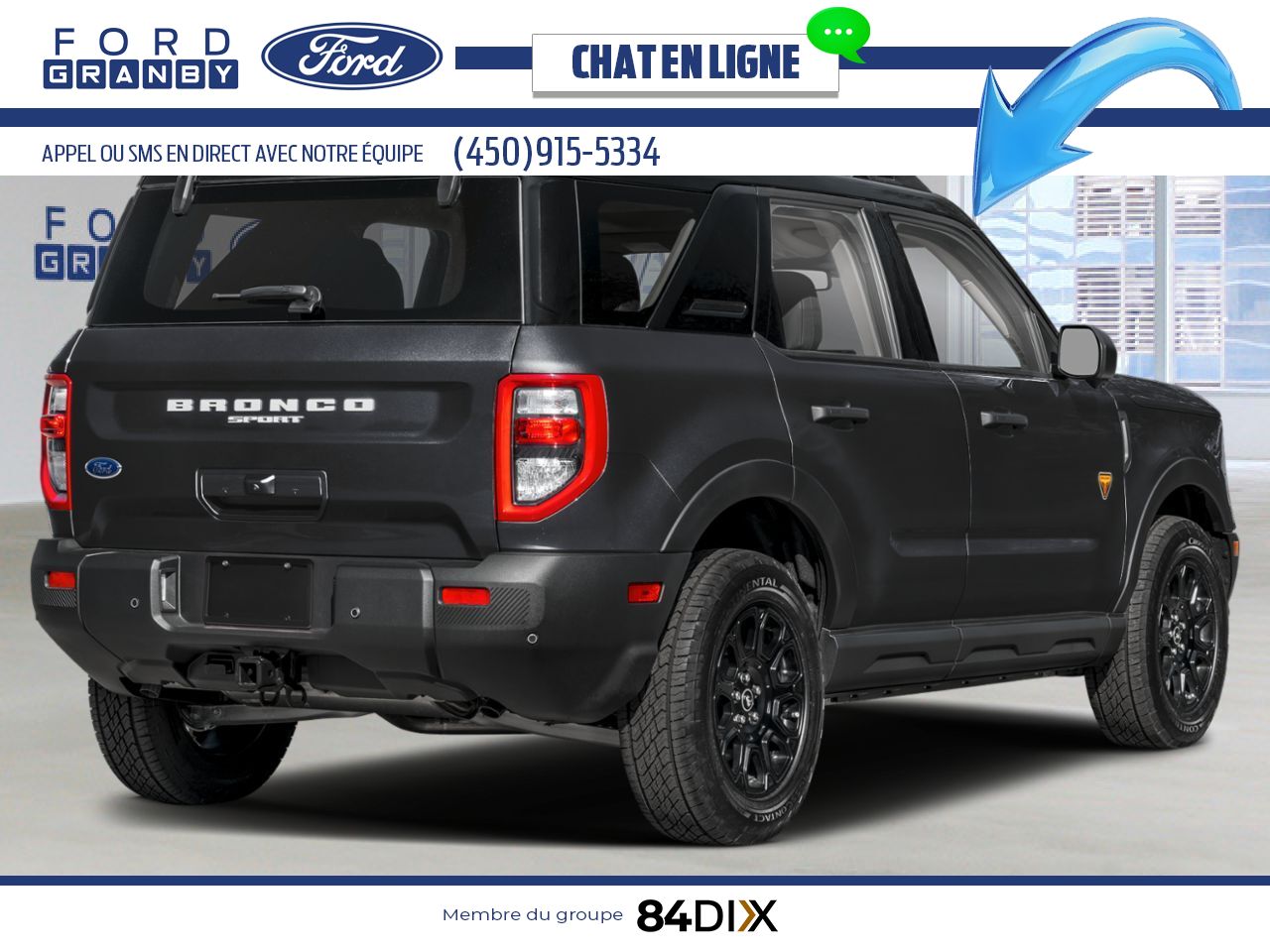 Ford Bronco Sport 2026 Noir ombre Granby - photo #2