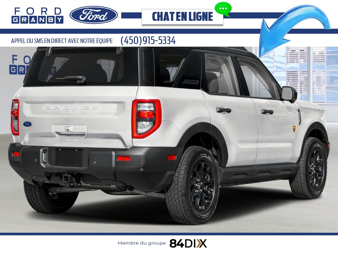 2026 Ford Bronco Sport Oxford White Granby - photo #2