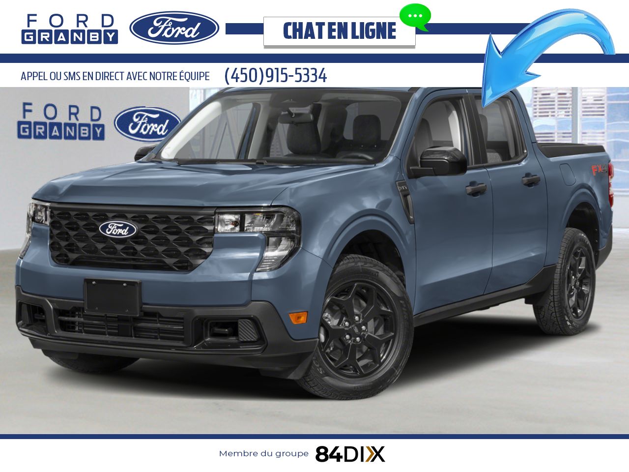 Ford Maverick 2026 Gris azur m&eacute;tallis&eacute; trois couches Granby - photo #0