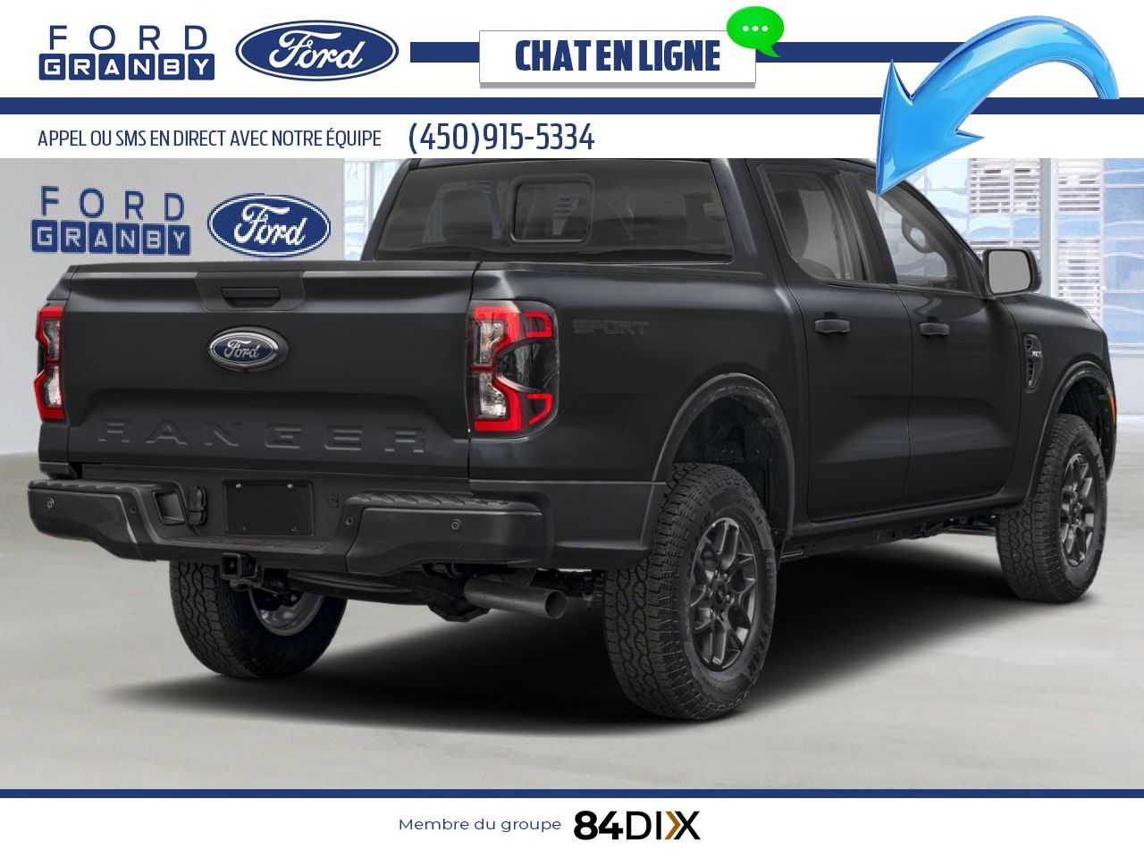 2026 Ford Ranger Shadow Black Granby - photo #2
