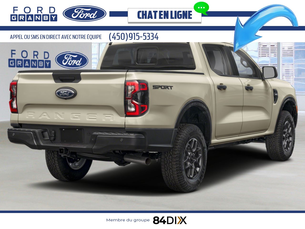 Ford Ranger 2026 Sable du d&eacute;sert Granby - photo #2