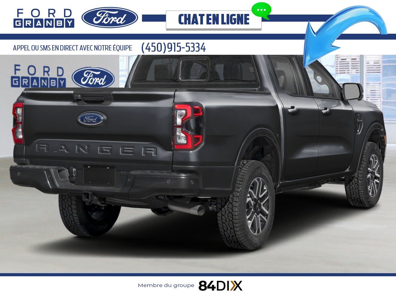 Ford Ranger 2026 Noir ombre Granby - photo #1