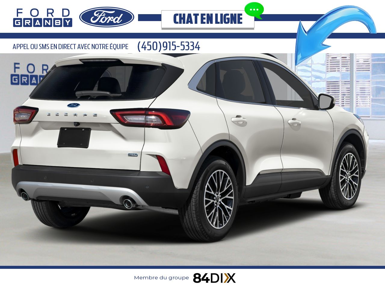 2026 Ford Escape Star White Metallic Tri-Coat Granby - photo #1