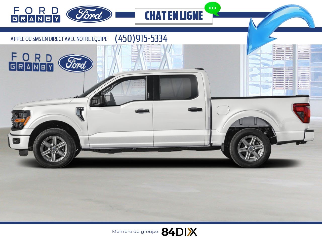 Ford F-150 2026 Blanc Oxford Granby - photo #2
