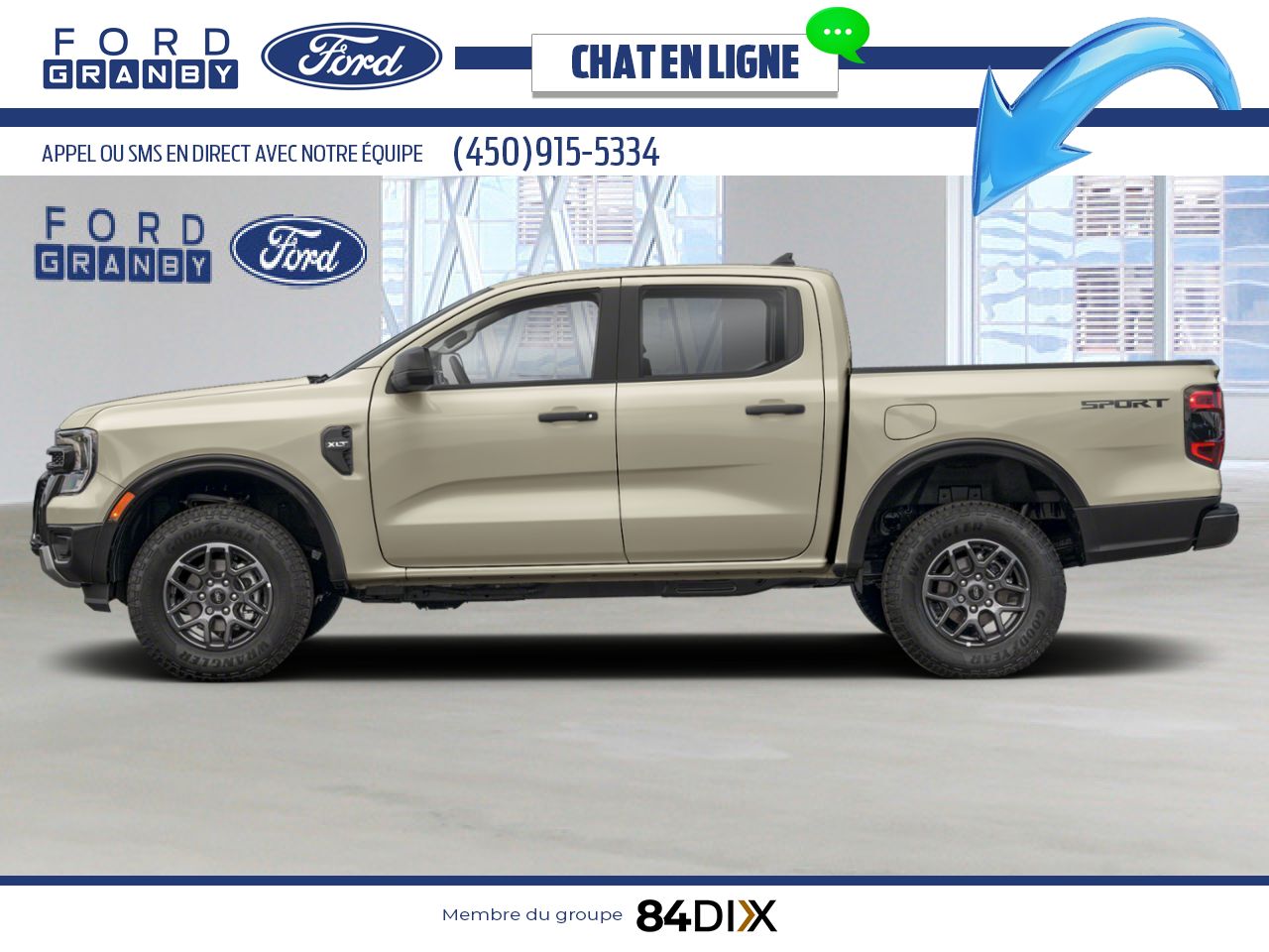 Ford Ranger 2026 Sable du d&eacute;sert Granby - photo #1