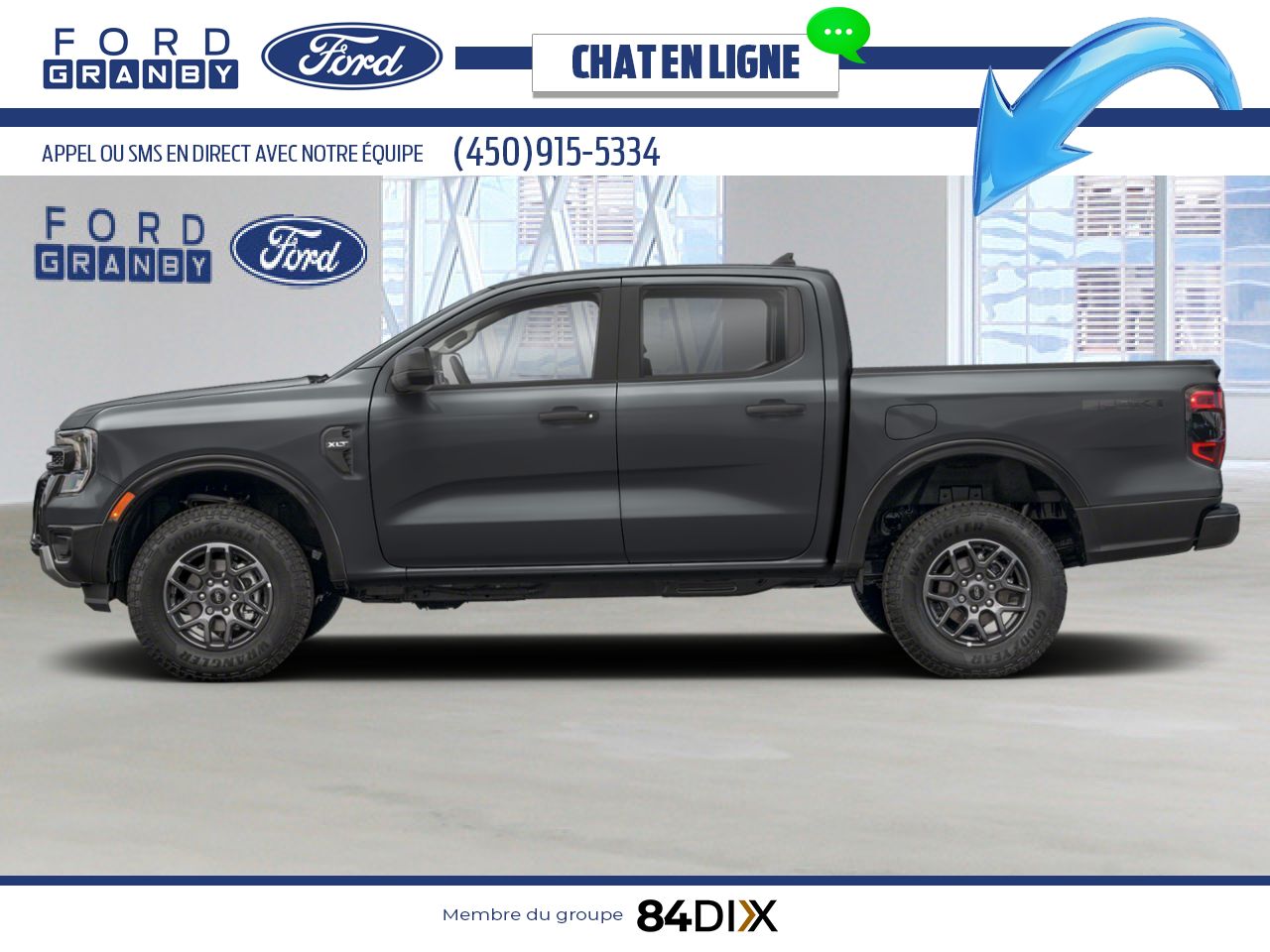 Ford Ranger 2026 Gris carbonis&eacute; m&eacute;tallis&eacute; Granby - photo #1