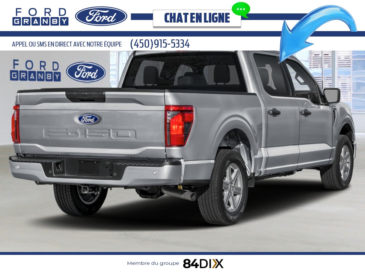 Ford F-150 2026 Argent embl&eacute;matique m&eacute;tallis&eacute; Granby - photo #1