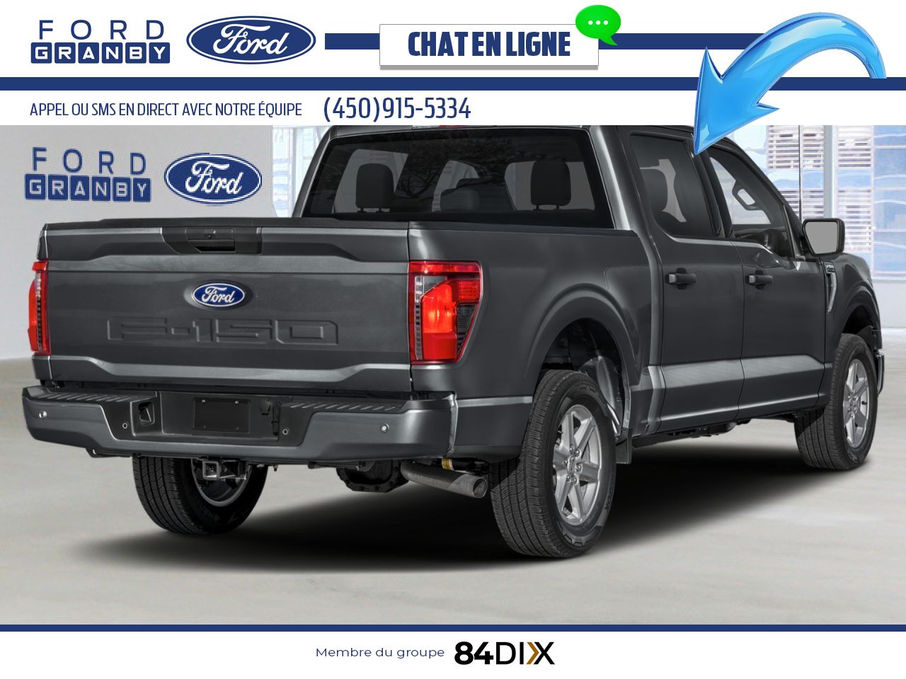Ford F-150 2026 Gris carbonis&eacute; m&eacute;tallis&eacute; Granby - photo #1