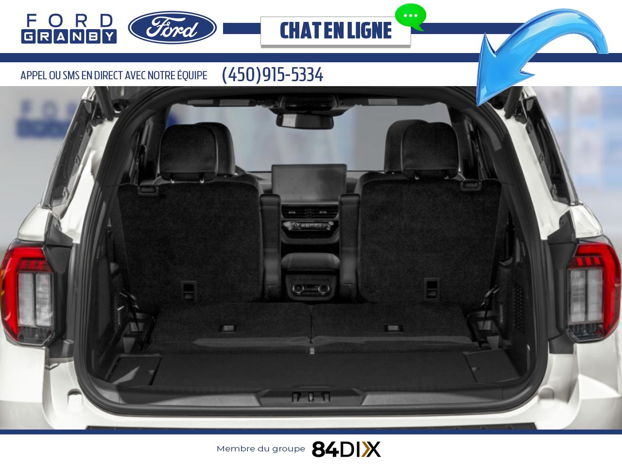 2026 Ford Explorer Agate Black Metallic Granby - photo #3