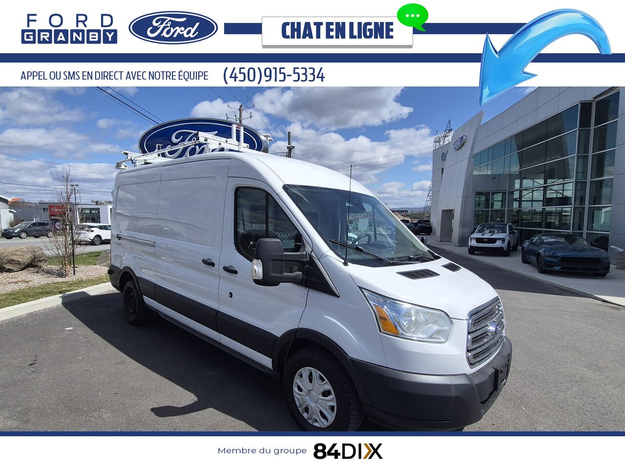 Ford Transit fourgon utilitaire 2015 Blanc Granby - photo #0