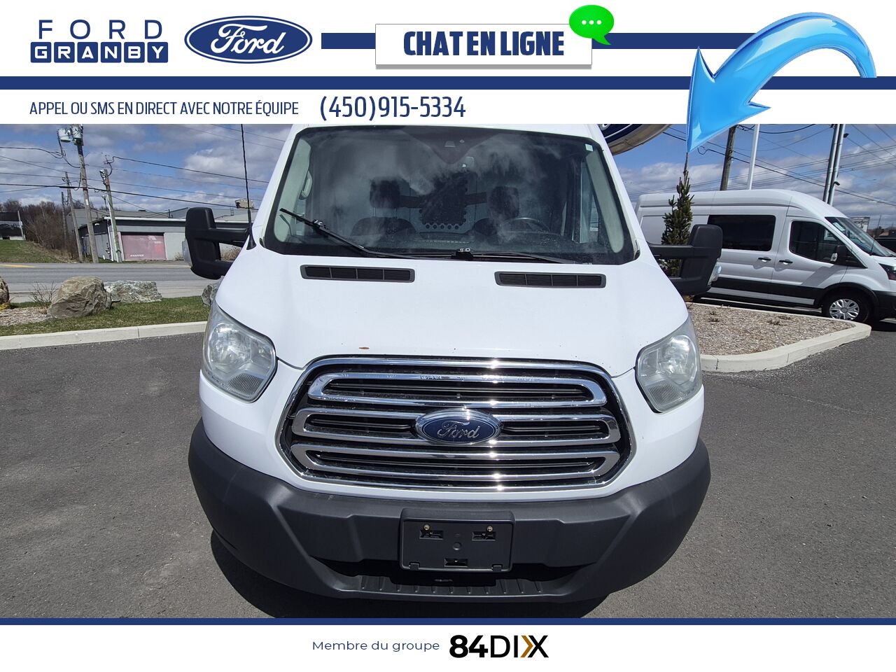 Ford Transit fourgon utilitaire 2015 Blanc Granby - photo #1