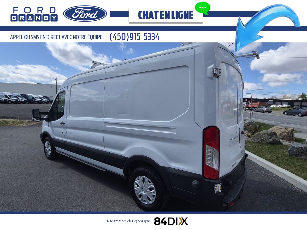 Ford Transit fourgon utilitaire 2015 Blanc Granby - photo #4