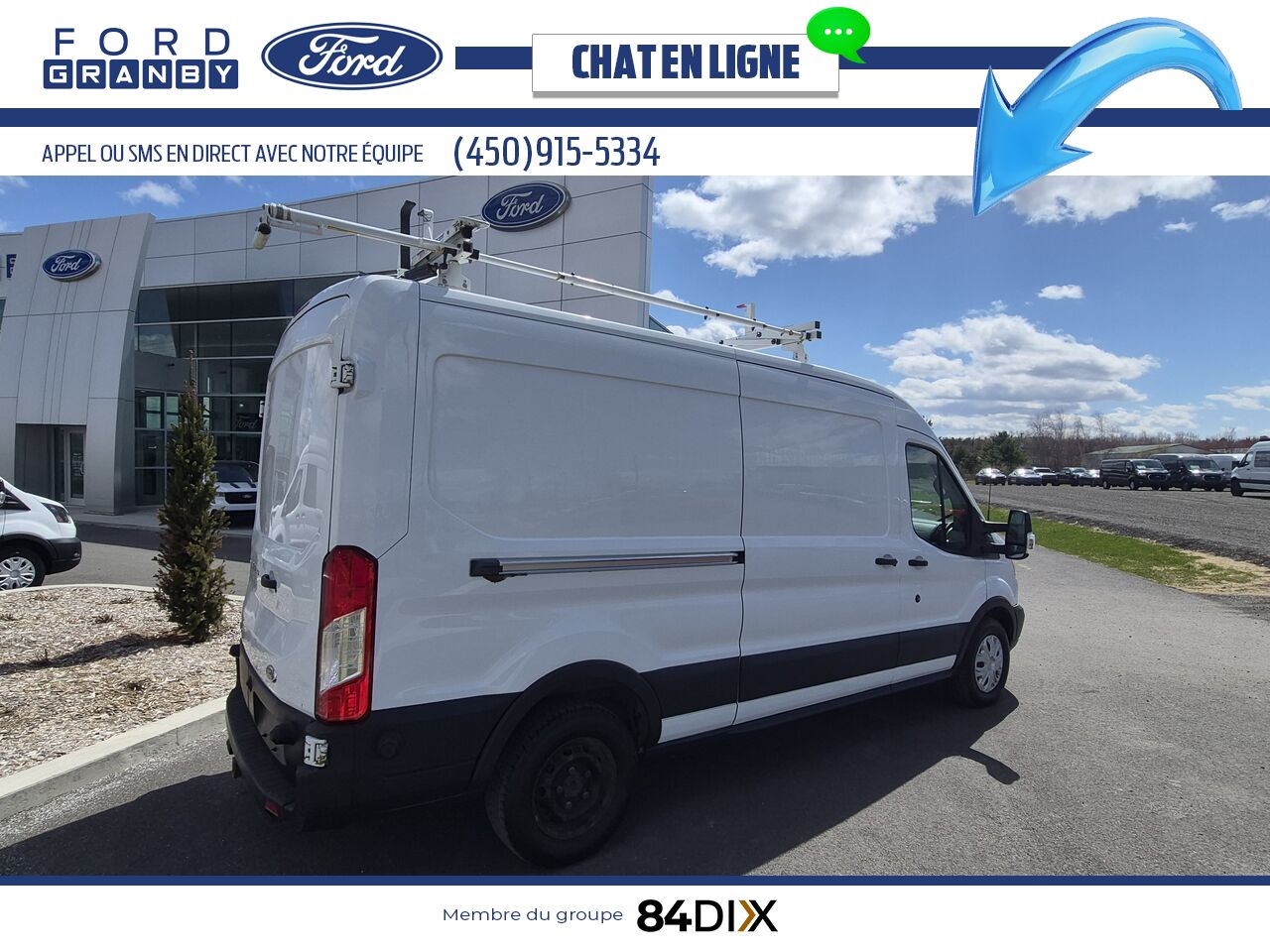 Ford Transit fourgon utilitaire 2015 Blanc Granby - photo #6