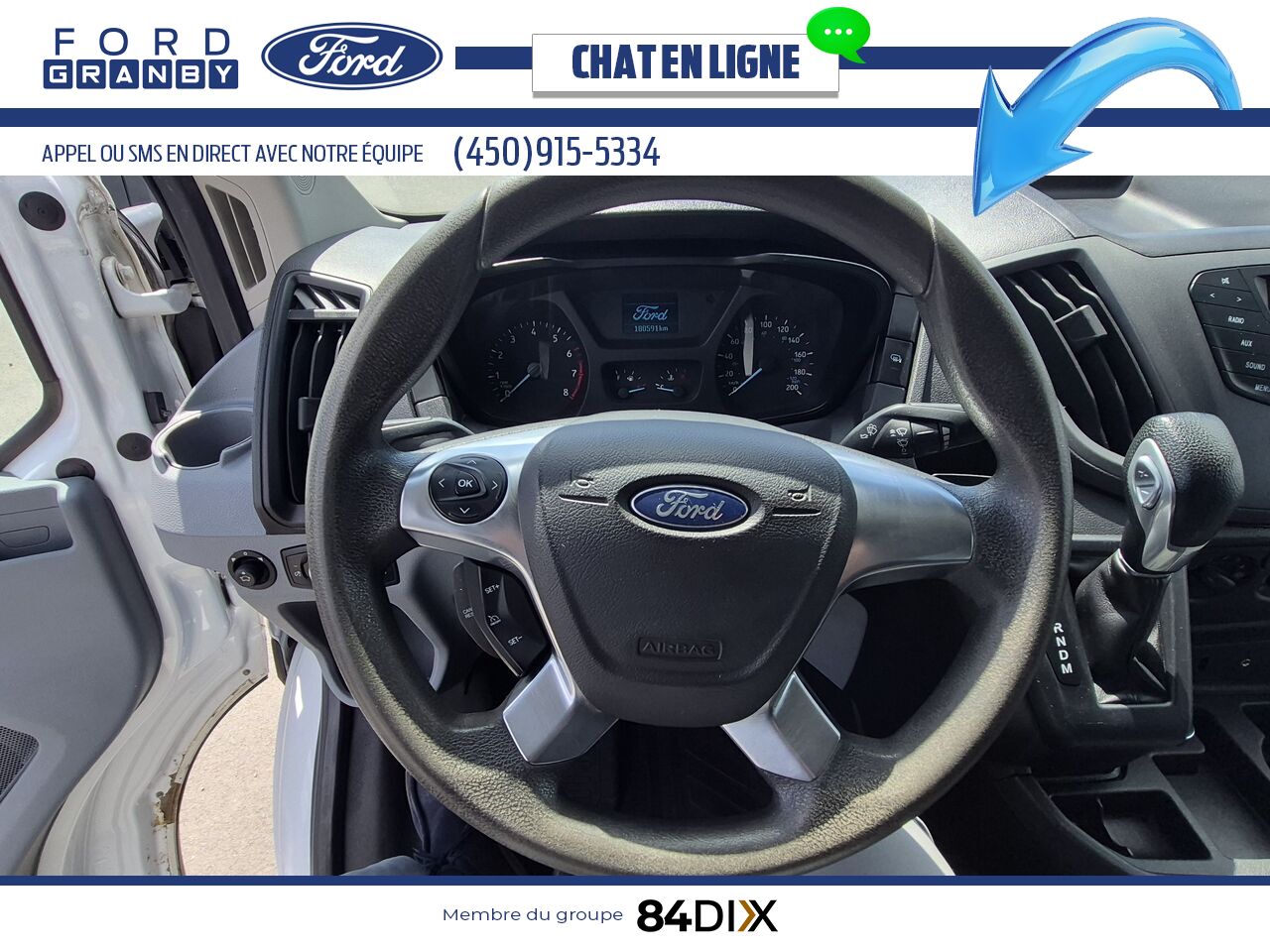 Ford Transit fourgon utilitaire 2015 Blanc Granby - photo #18