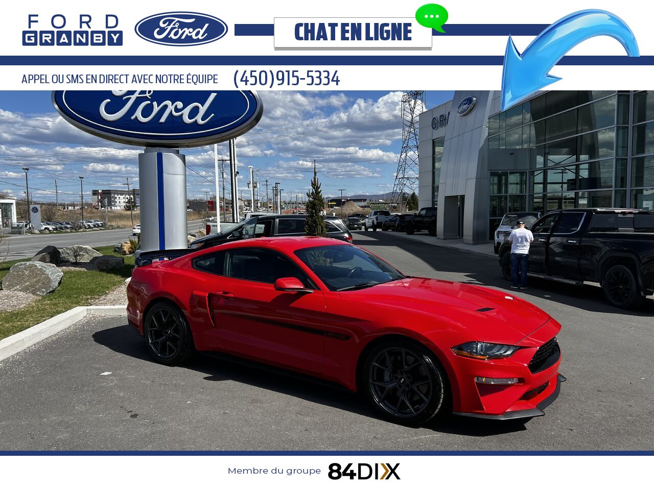 Ford Mustang 2020 Rouge Granby - photo #0