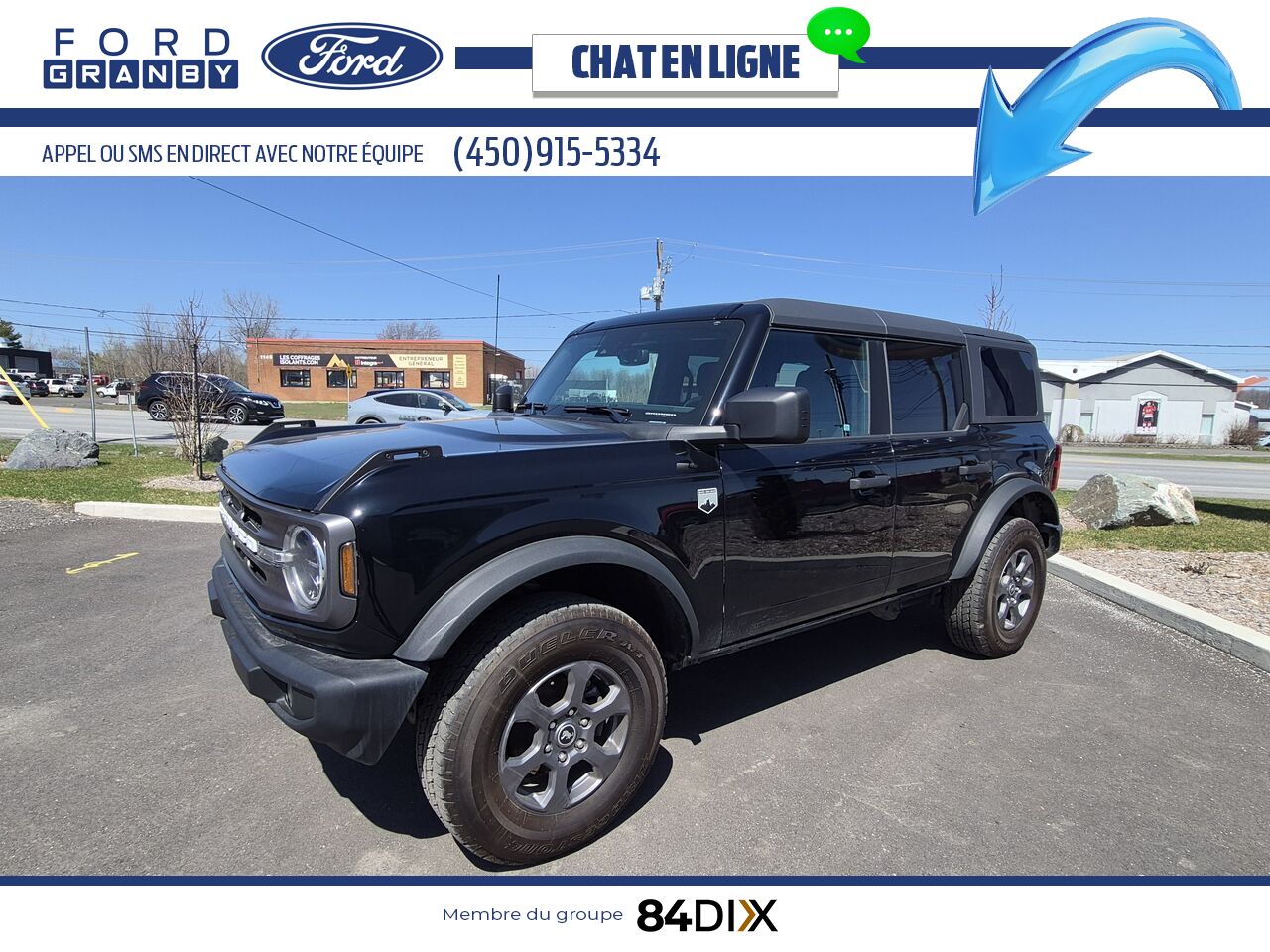 Ford Bronco 2023 Noir Granby - photo #2
