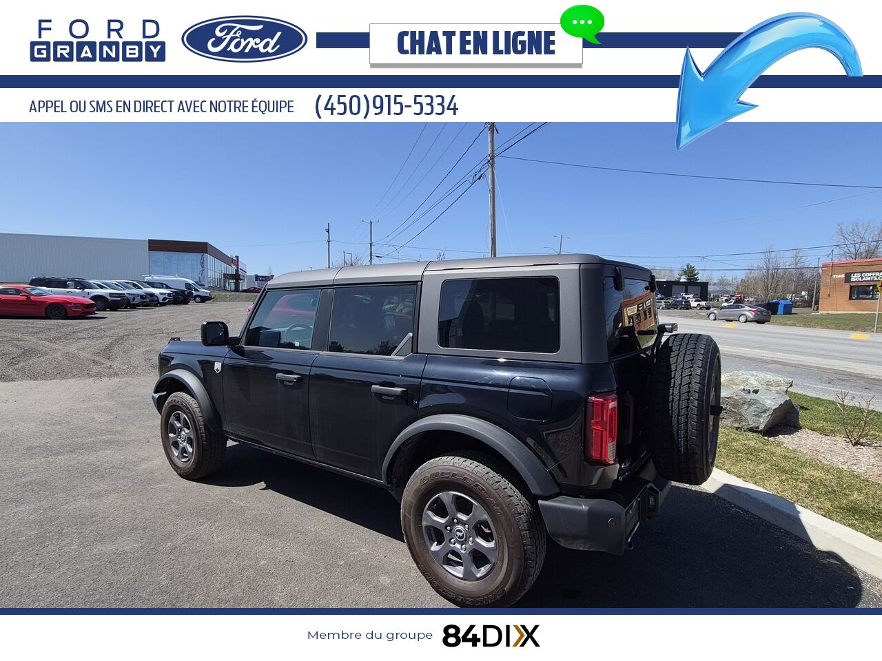 Ford Bronco 2023 Noir Granby - photo #4