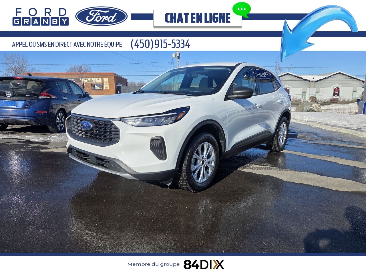 Ford Escape 2025 Blanc Granby - photo #2