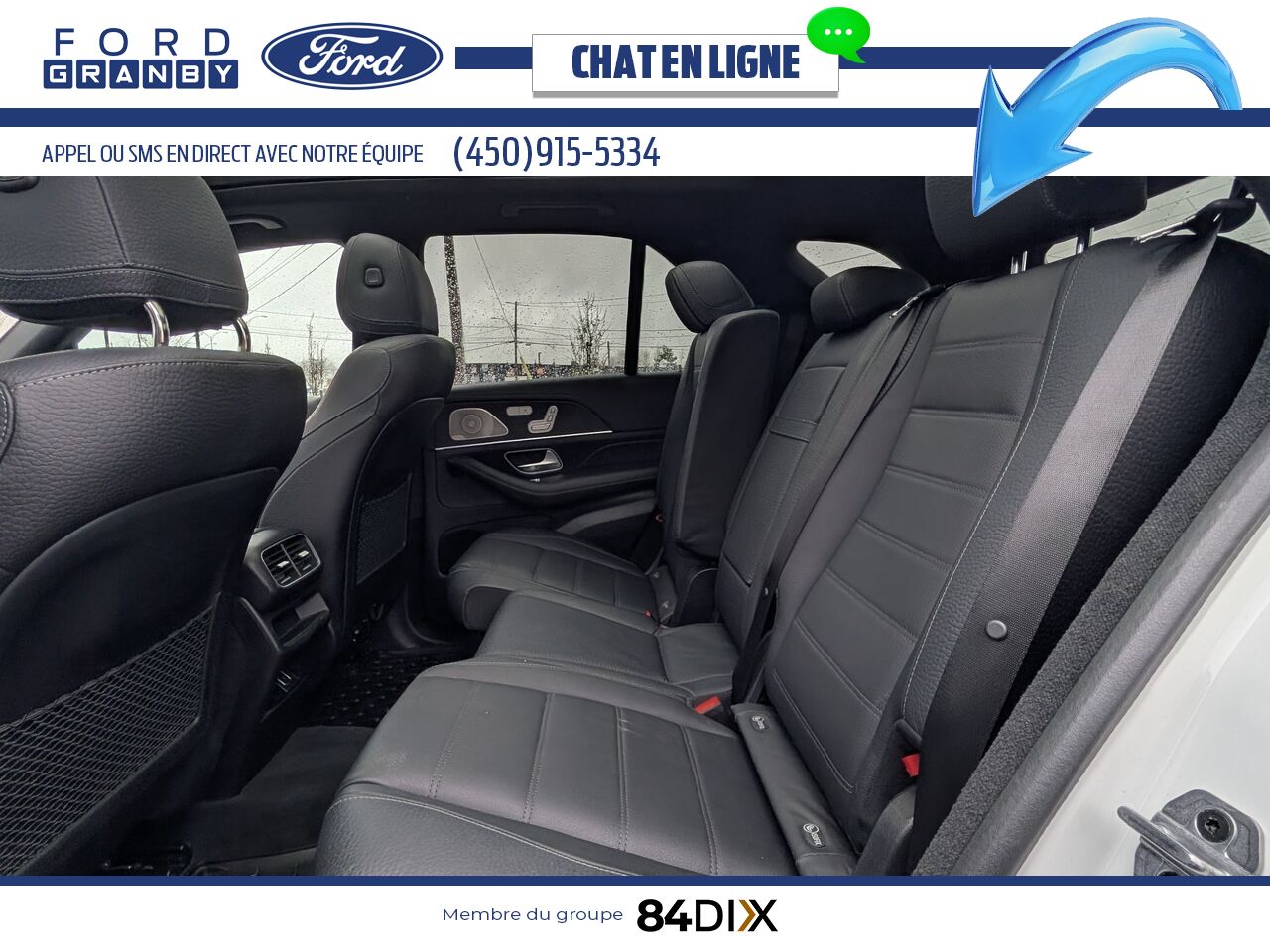 Mercedes-Benz GLE 450 4MATIC, CUIR, TOIT 2022 Blanc Granby - photo #11