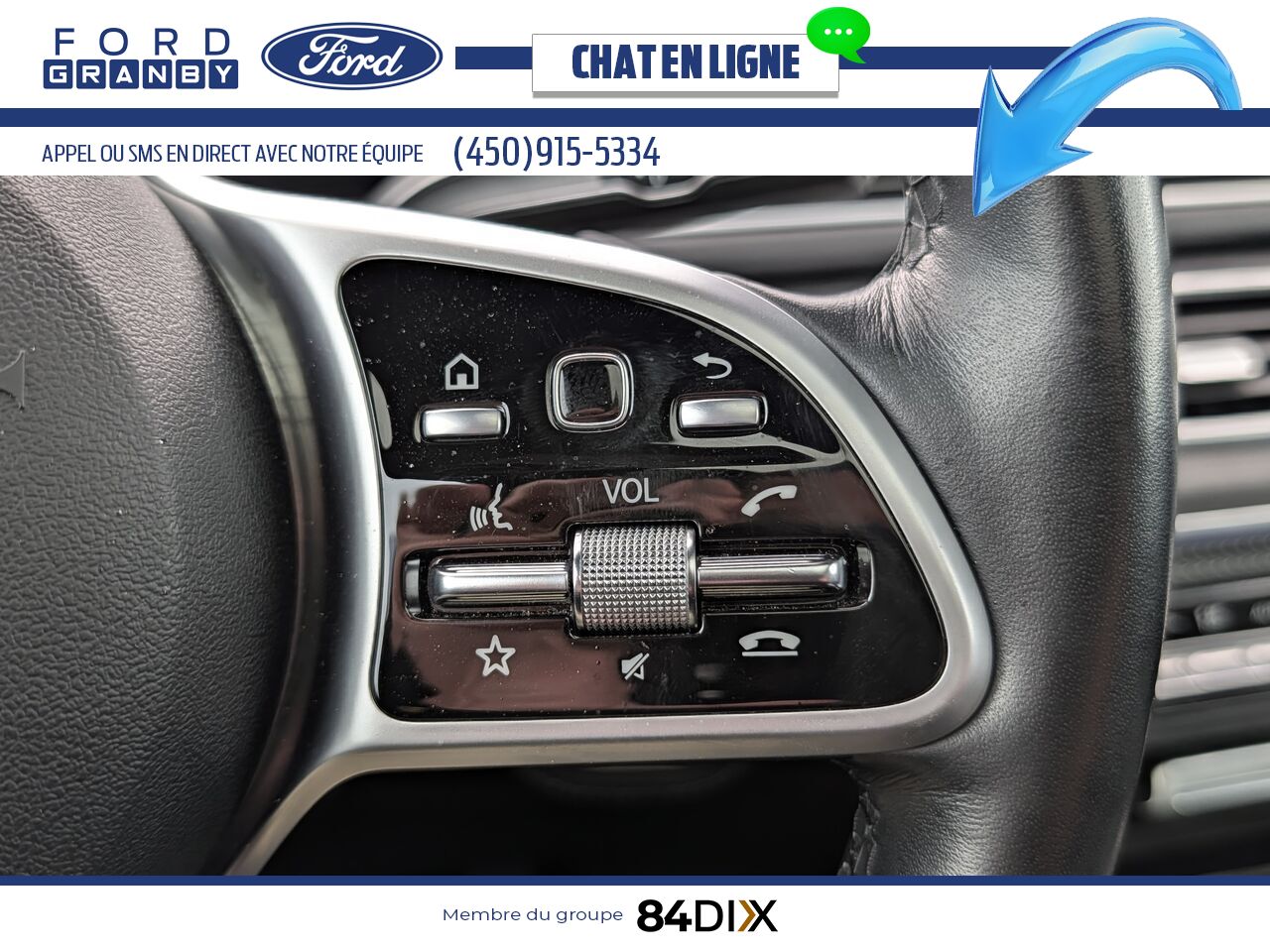 Mercedes-Benz GLE 450 4MATIC, CUIR, TOIT 2022 Blanc Granby - photo #16