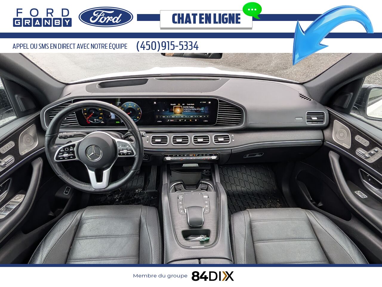 Mercedes-Benz GLE 450 4MATIC, CUIR, TOIT 2022 Blanc Granby - photo #26