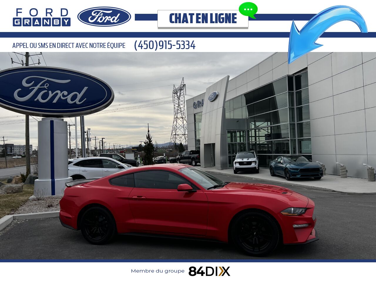 2018 Ford Mustang Red Granby - photo #1