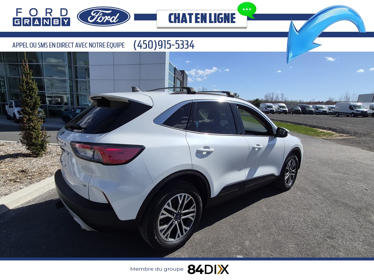 2020 Ford Escape White Granby - photo #6