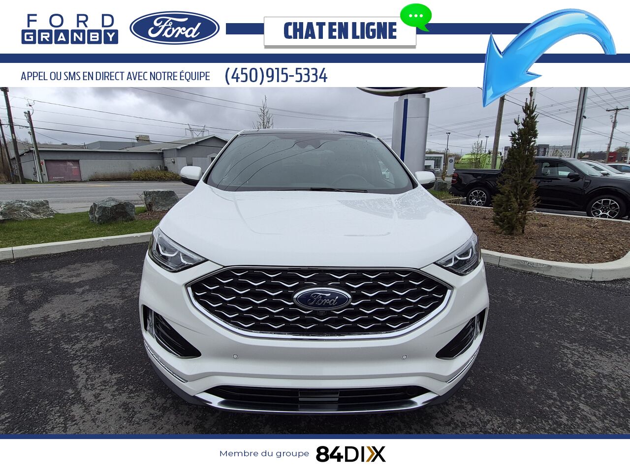 Ford Edge 2020 Blanc Granby - photo #1