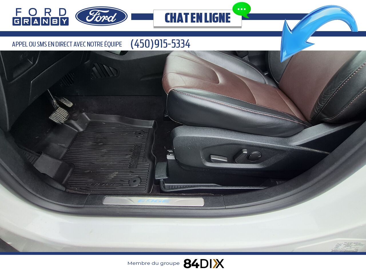 Ford Edge 2020 Blanc Granby - photo #15