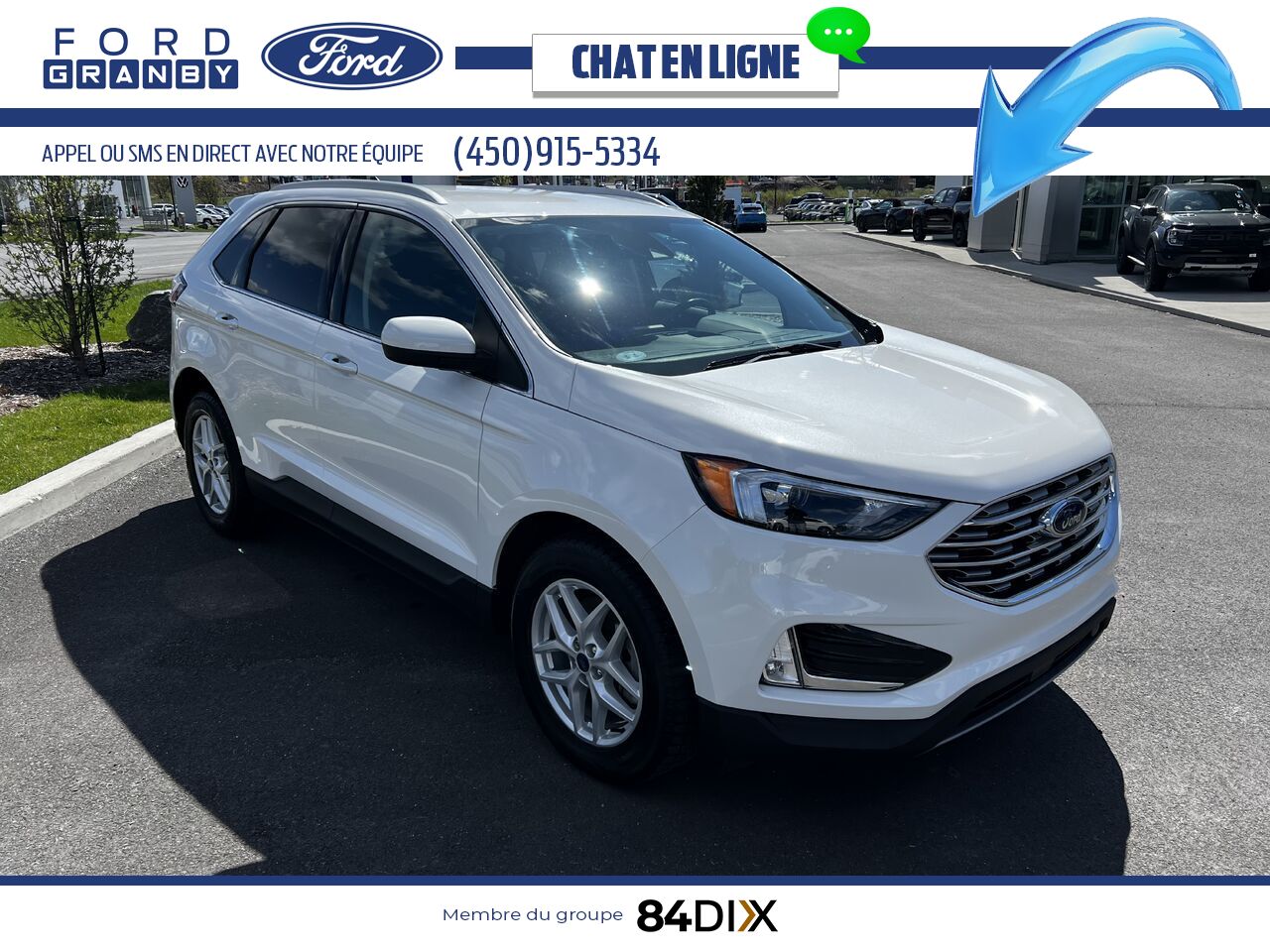 Ford Edge 2022 Blanc Granby - photo #1