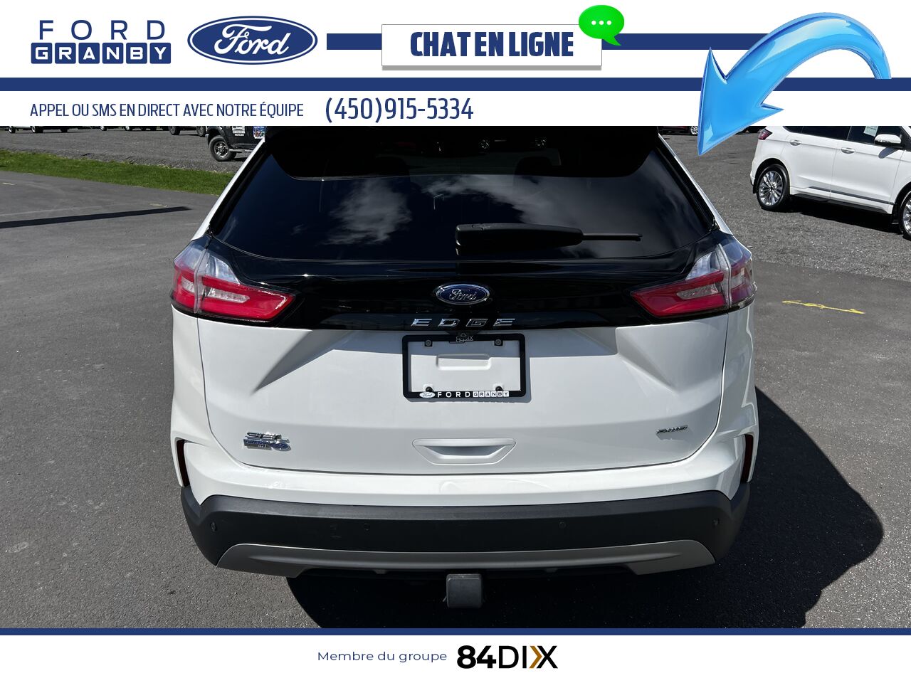Ford Edge 2022 Blanc Granby - photo #5
