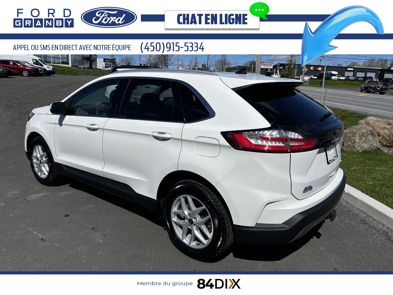 Ford Edge 2022 Blanc Granby - photo #6