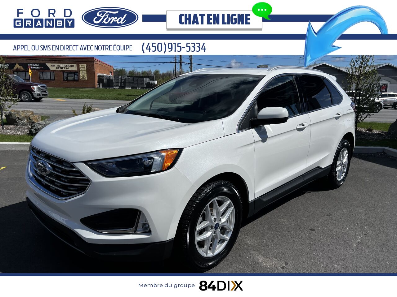 Ford Edge 2022 Blanc Granby - photo #8